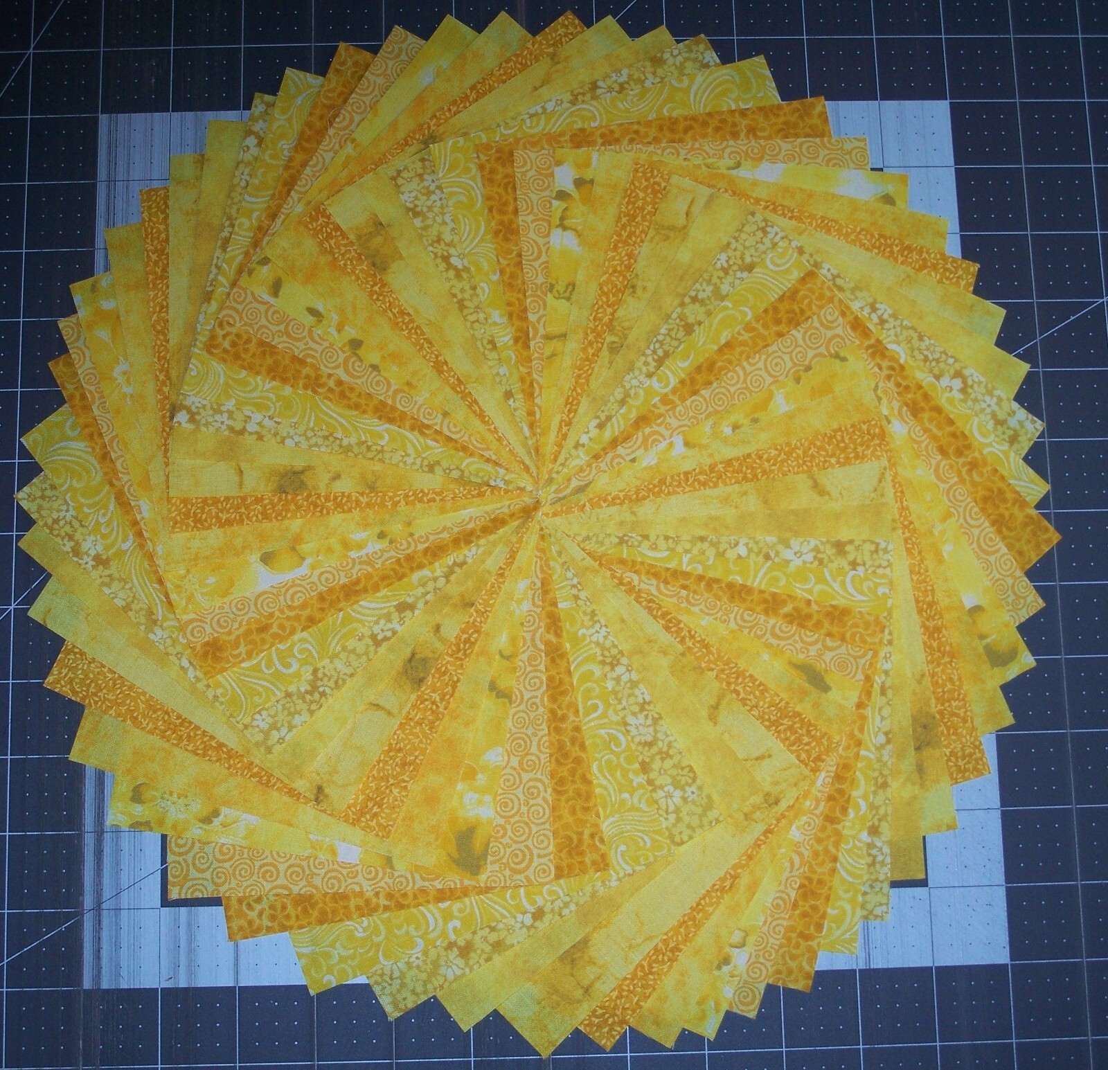 54 Yellow Sunshine to Melon Fabric 5″ Quilting Squares 100% Cotton pack bundle B