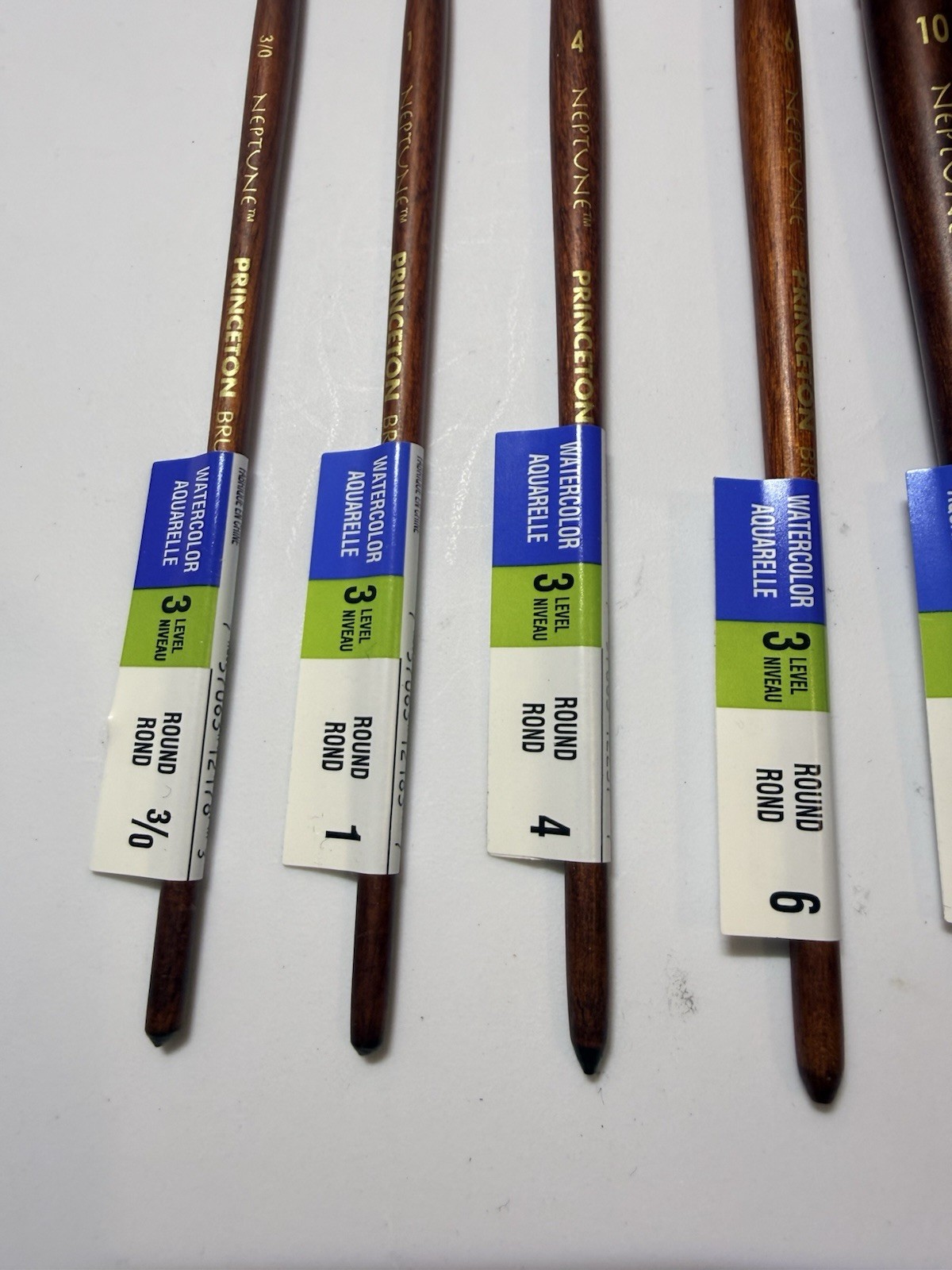 17 Piece Set of Princeton Neptune Artist Brushes Various Sizes