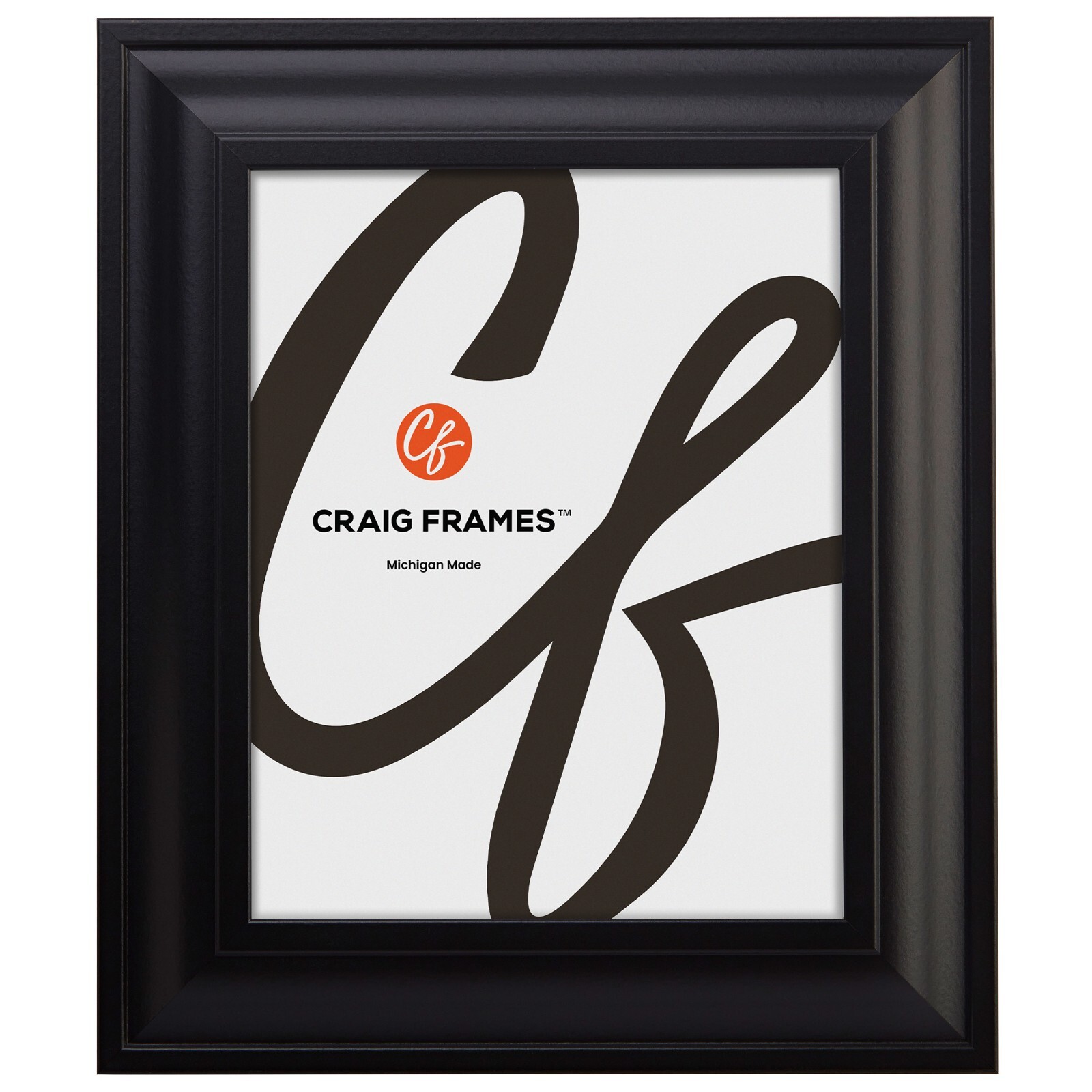 Contemporary Upscale, 2″ Satin Black Picture Frames, Common Sizes, 4×5-24×36,