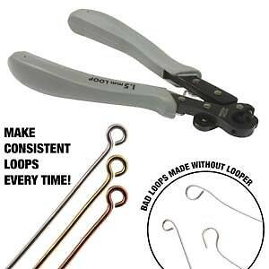 1-step looper by The Bead Smith. Makes a 1.5mm loop in 24- 18 gauge wire.