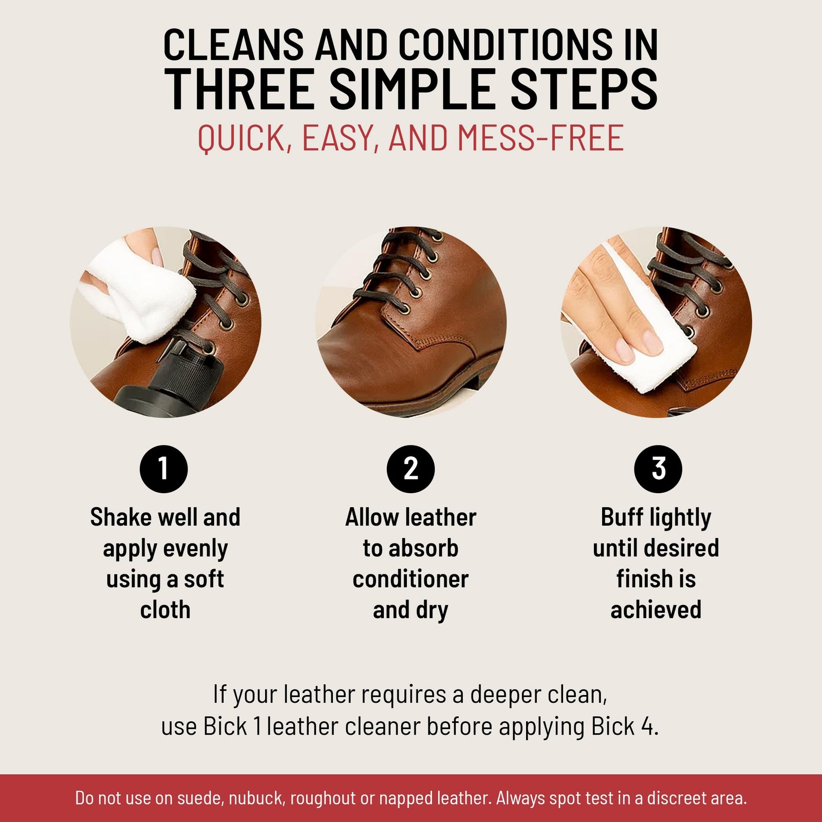 Bickmore Bick 4 Leather Conditioner and Leather Cleaner 16 oz Will Not Darke…