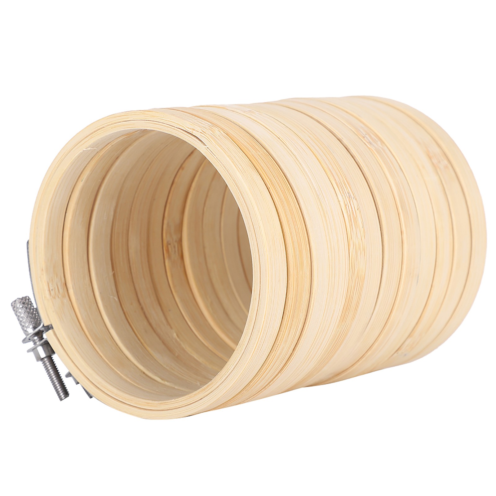12pcs Bamboo Embroidery Hoops Adjustable Circle Rings For Sewing Craft Use