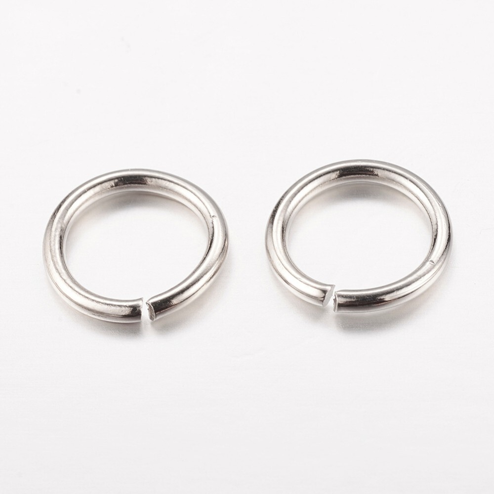 25 Silver Jump Rings 12mm Split Rings Thick Rings Wholesale Jewelry Findings