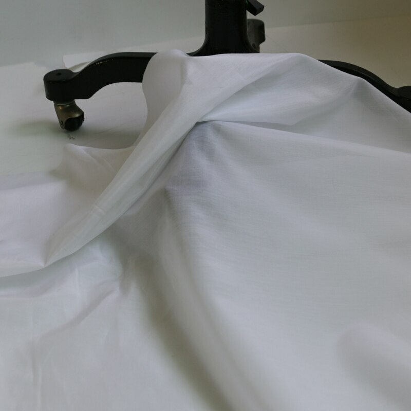1Yard*140cm Natural silk/cotton fabric pure white silk material for dress lining