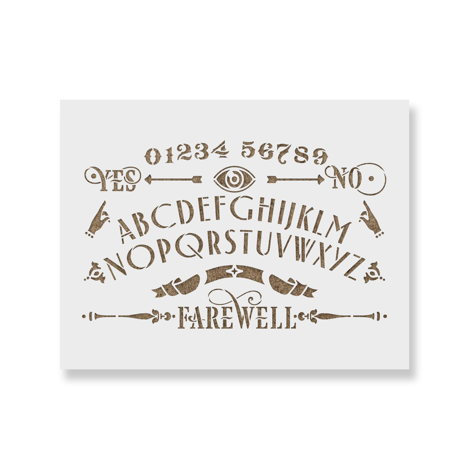 Ouija Board Stencil – Durable & Reusable Mylar Stencils