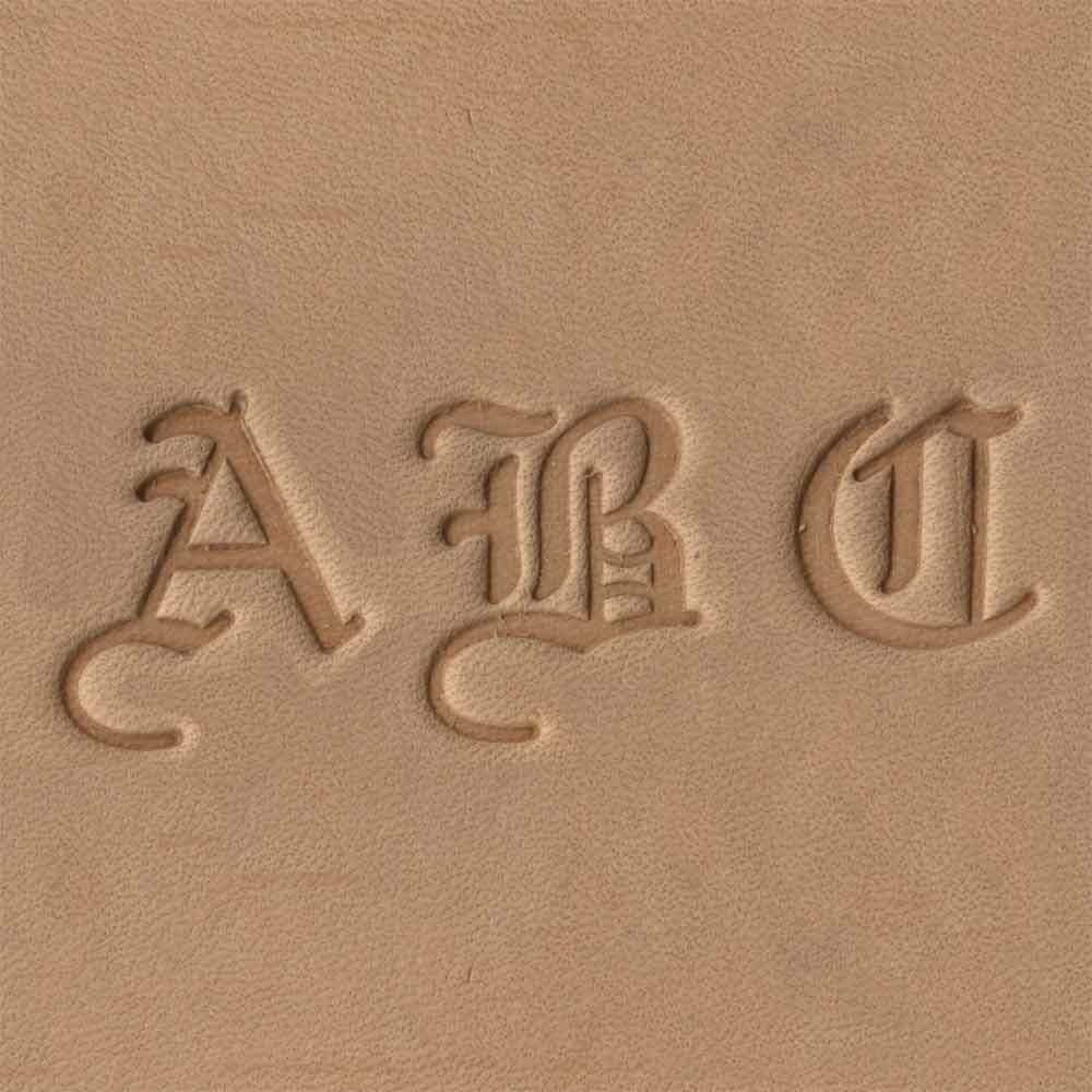 Old English Alphabet Leather Stamp Set Sold by SLC 3/4″ Complete Set