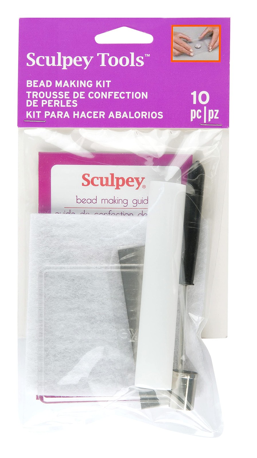 Sculpey Tools Bead Making Kit, Complete 10 piece set of polymer oven-bake cla…