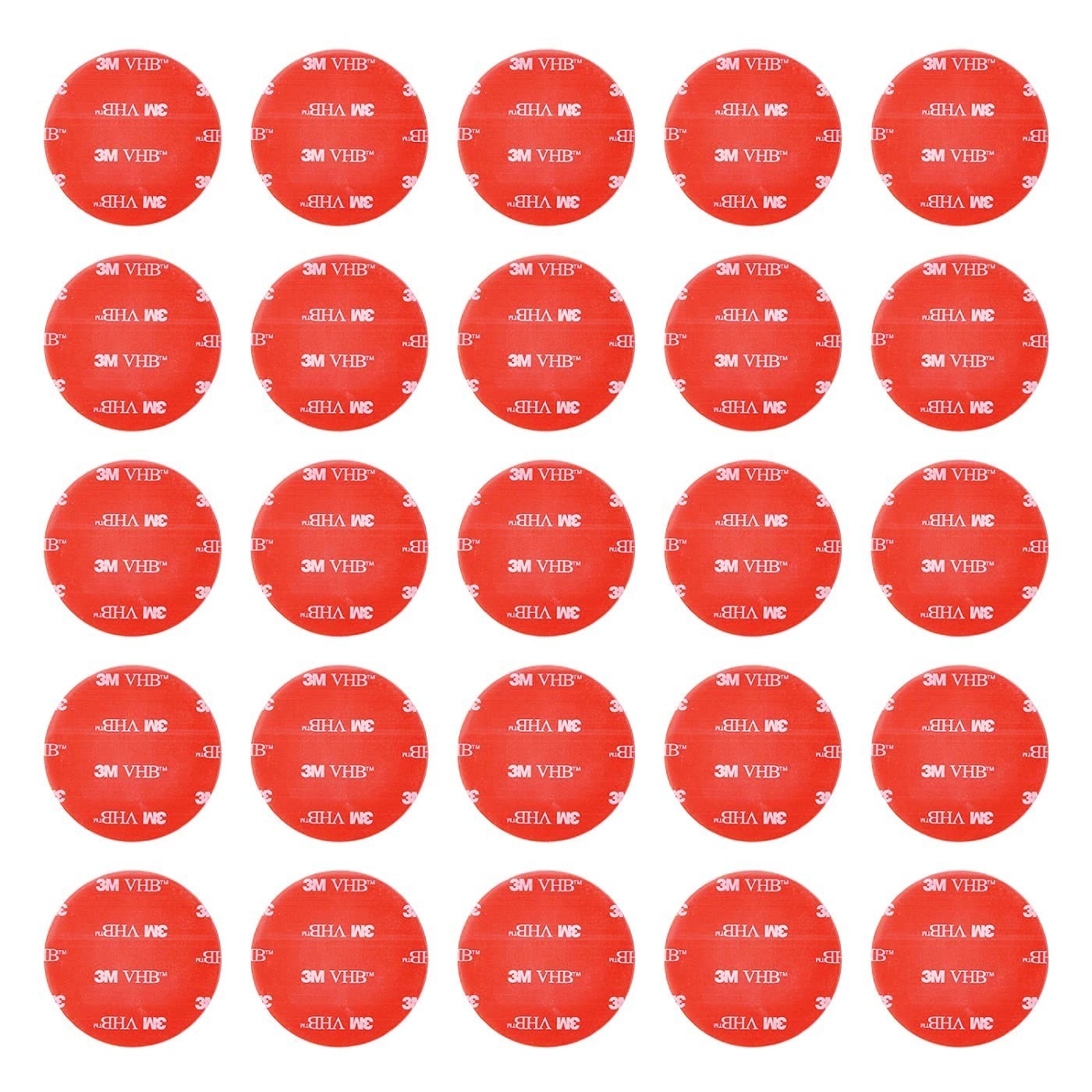 30 PCS Round Double Sided Tape Heavy DutyDiameter 1in 3M VHB Mounting Tape Pa…