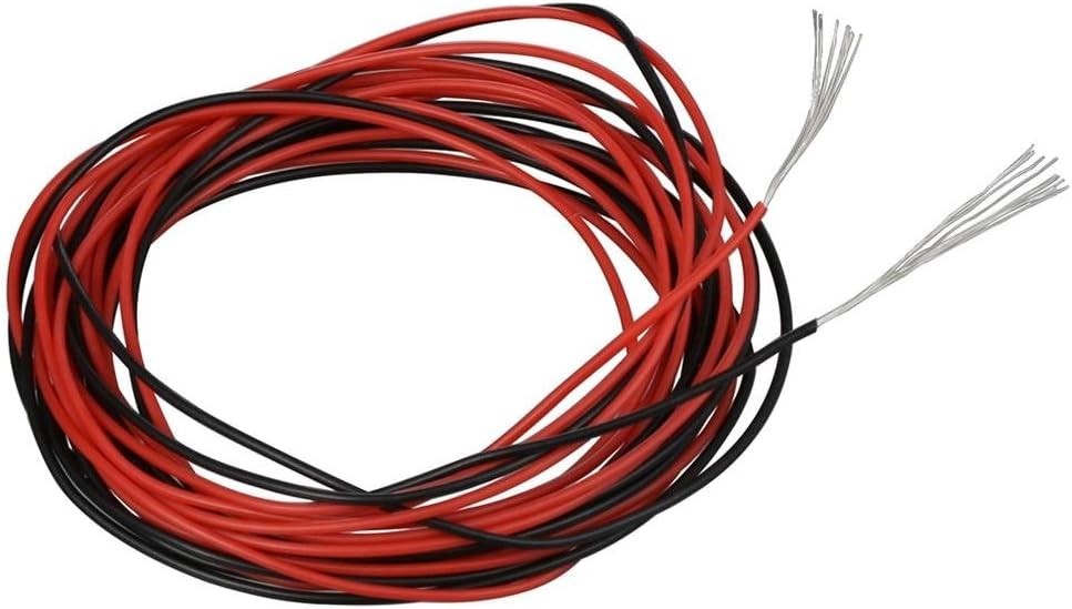 Ultra Flexible 30 AWG Silicone Wire – Red & Black, Tinned Copper, 20ft Length