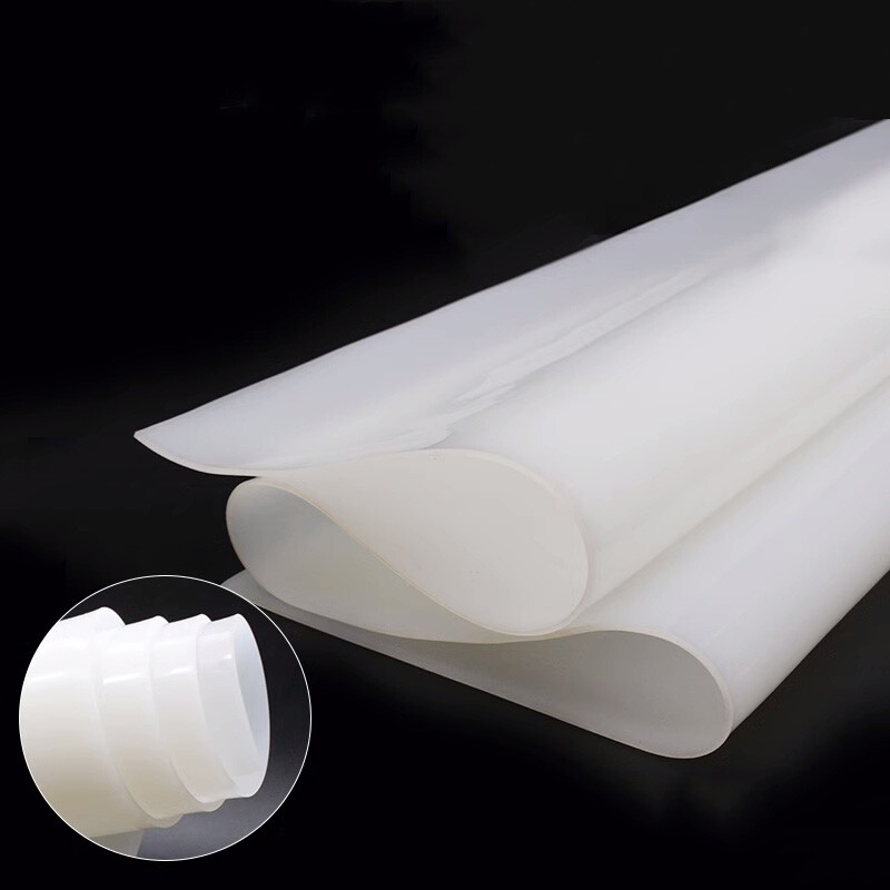 Silicone Rubber Sheet Soft Translucent High Temp Resistance Mat Plate 0.5mm~20mm