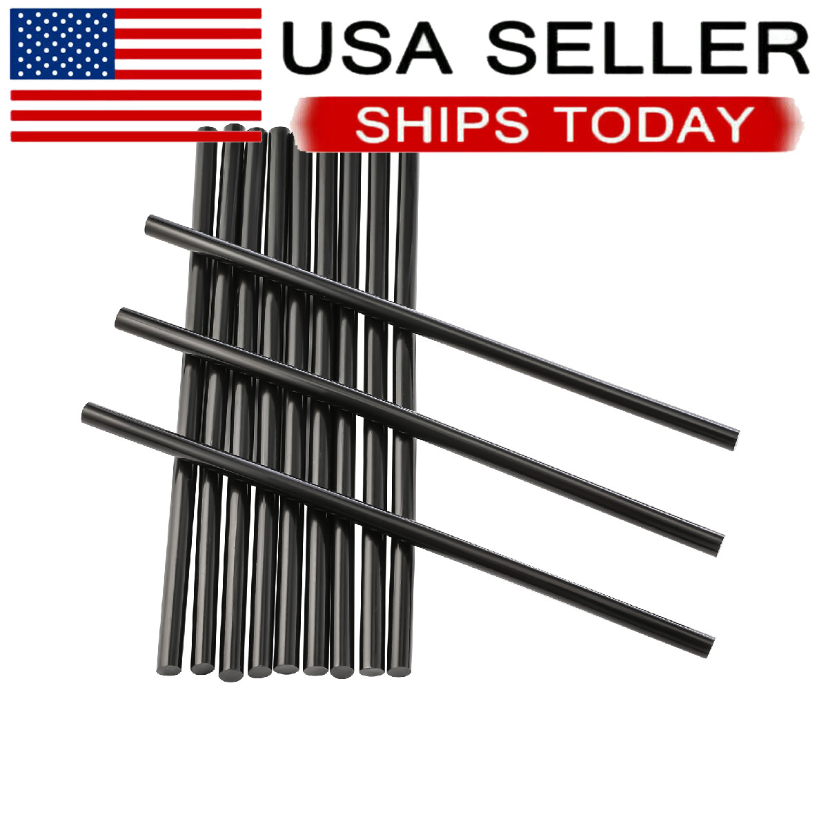 20pcs Hot Melt Black Glue Sticks Adhesive For Glue Gun Heating Craft 7mm x C