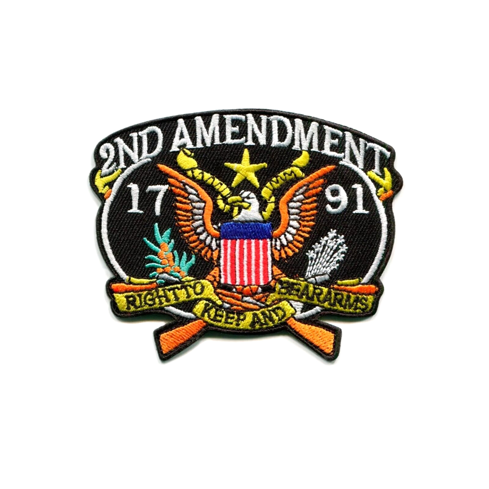 Second Amendment Right to Bear Arms Freedom Fighter Embroidered Iron On Patch