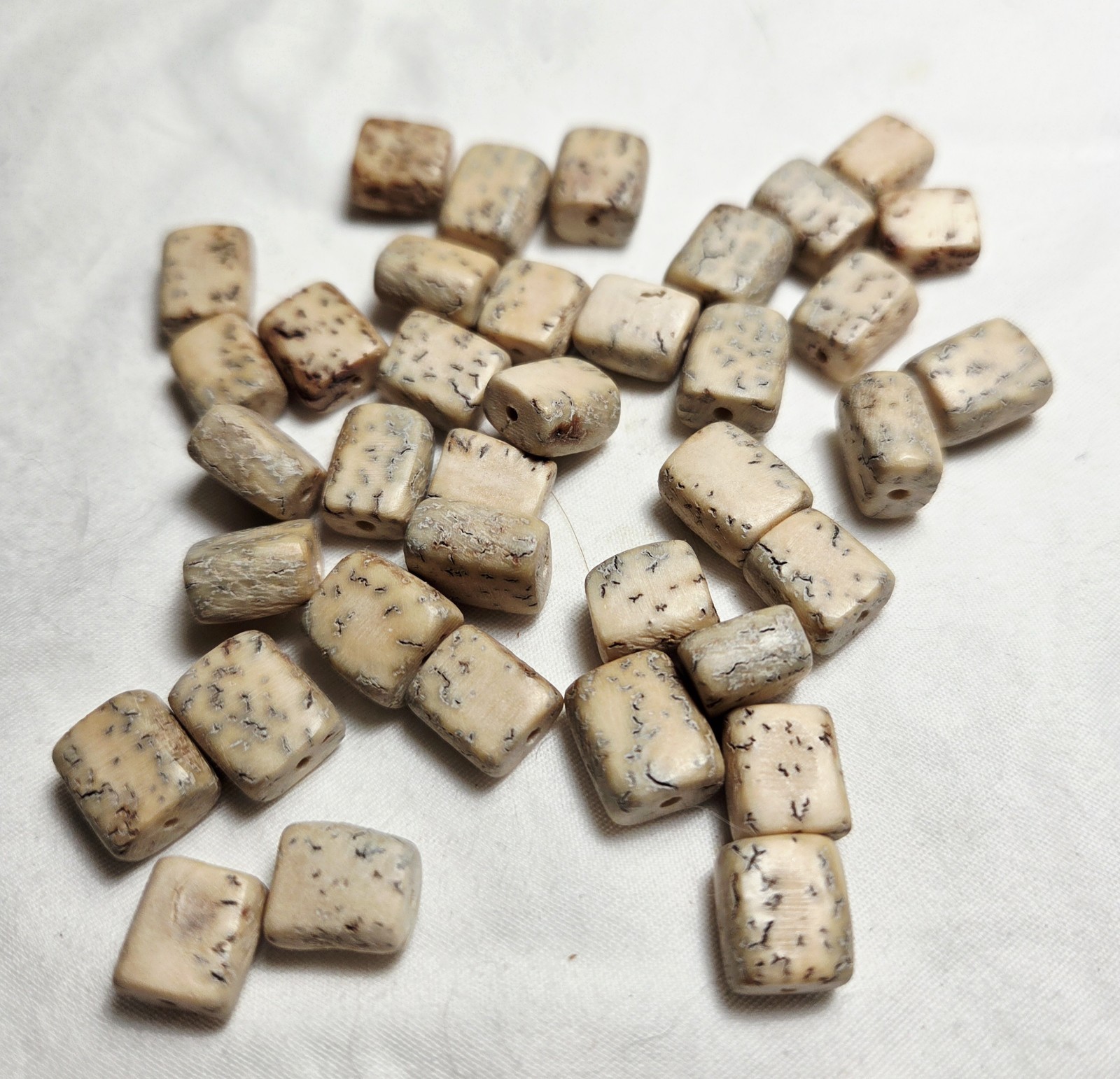 Speckled Picture Jasper Cube Beads Loose 10mm Drilled for Jewelry Making