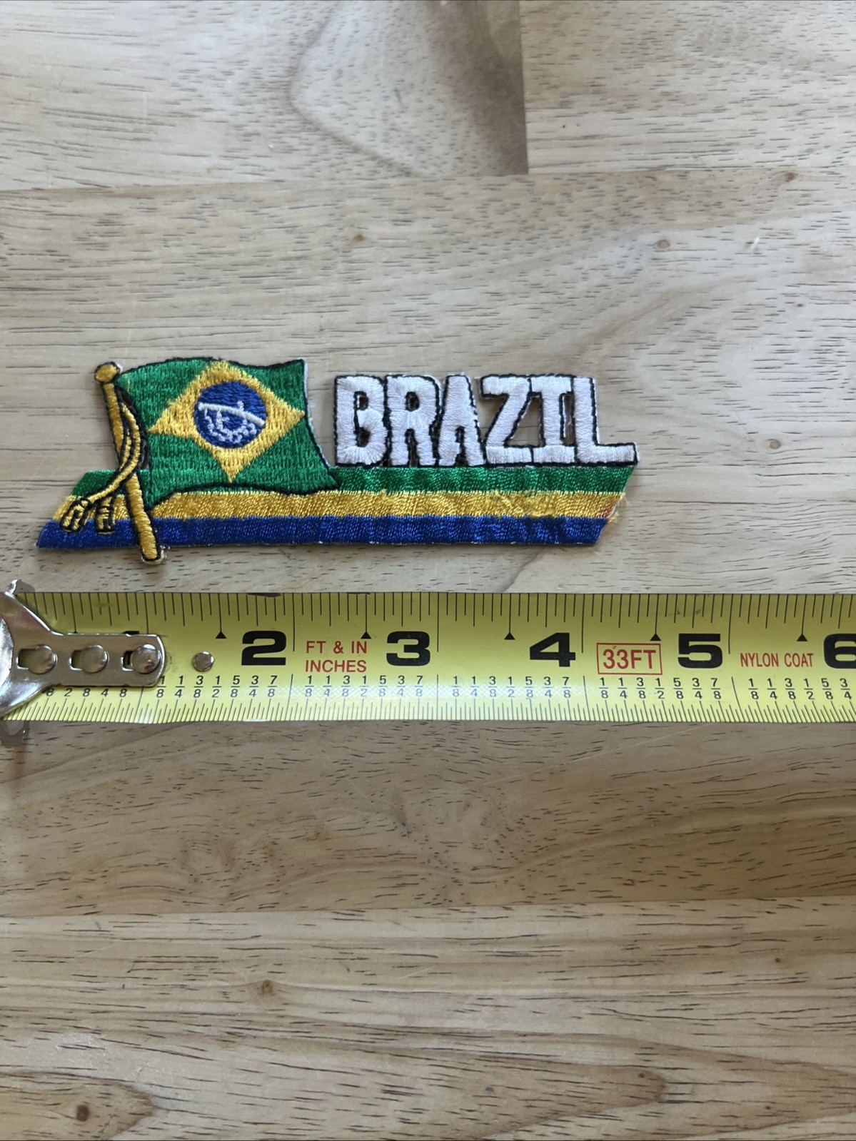 Brazil Brasil Brasileiro Brazilian National Country Flag Banner Bandeira Patch