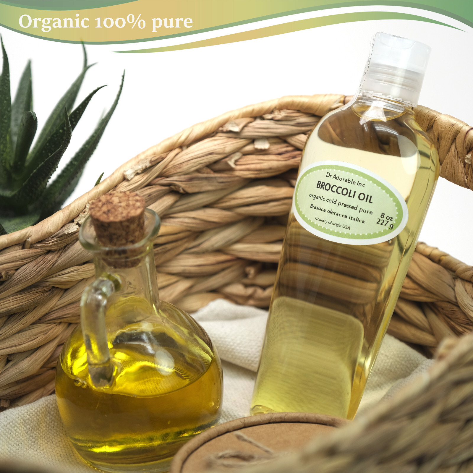 BROCCOLI SEED OIL BY DR.ADORABLE 100% PURE ORGANIC COLD PRESSED 2ozUP TO 7 LB