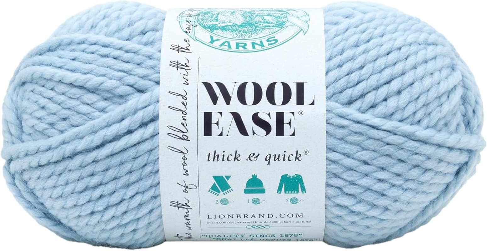 Wool-Ease Thick & Quick Yarn, Soft and Bulky Yarn for Knitting, Crocheting, and