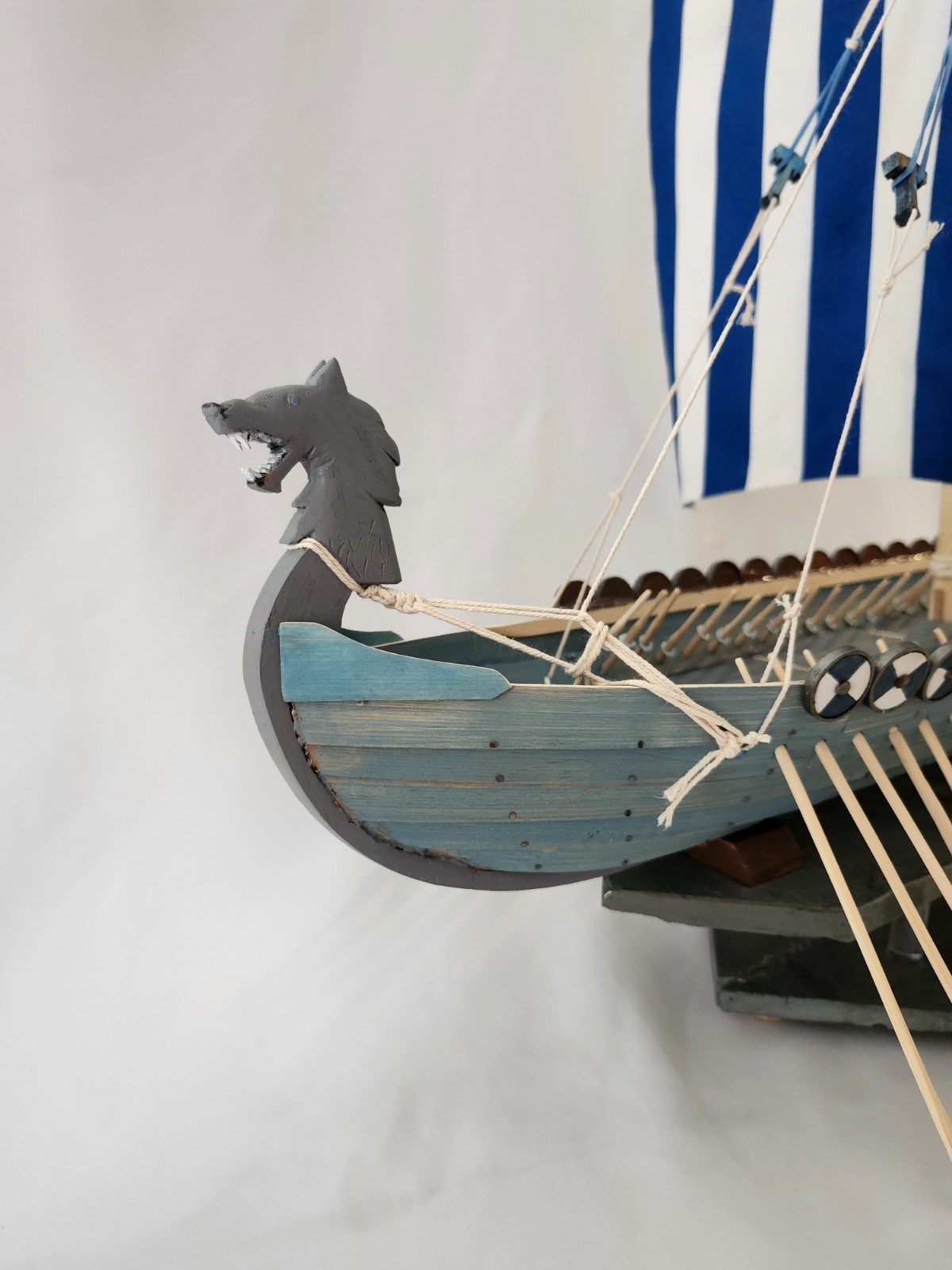 Floating burning Viking ship Drakkar custom flammable Viking funeral handmade