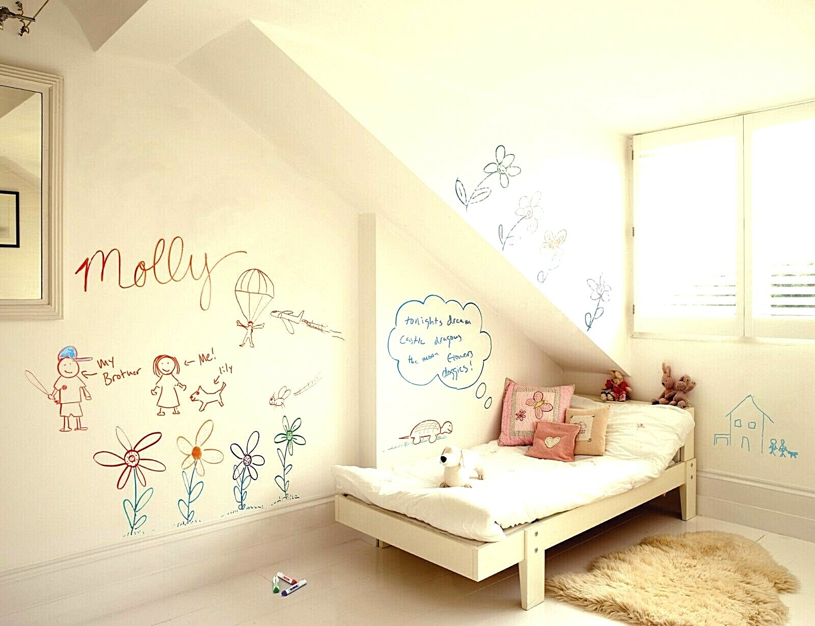 Crayola Take Note! Dry-Erase Wall Paint 20 Sq Ft Clear Residential Grade Amazing