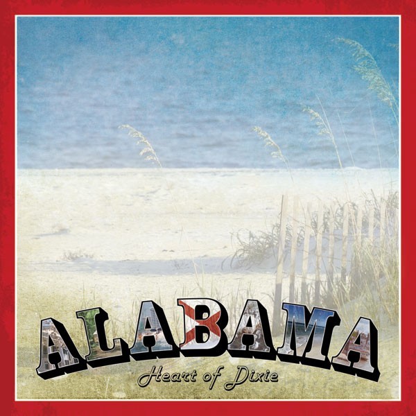 Alabama, Vintage-style scrapbook paper, Scrapbook Customs #36118