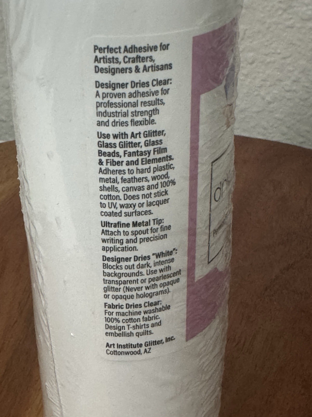 Art Glitter Designer Aries Clear Adhesive Non-Toxic Water Based – 8oz