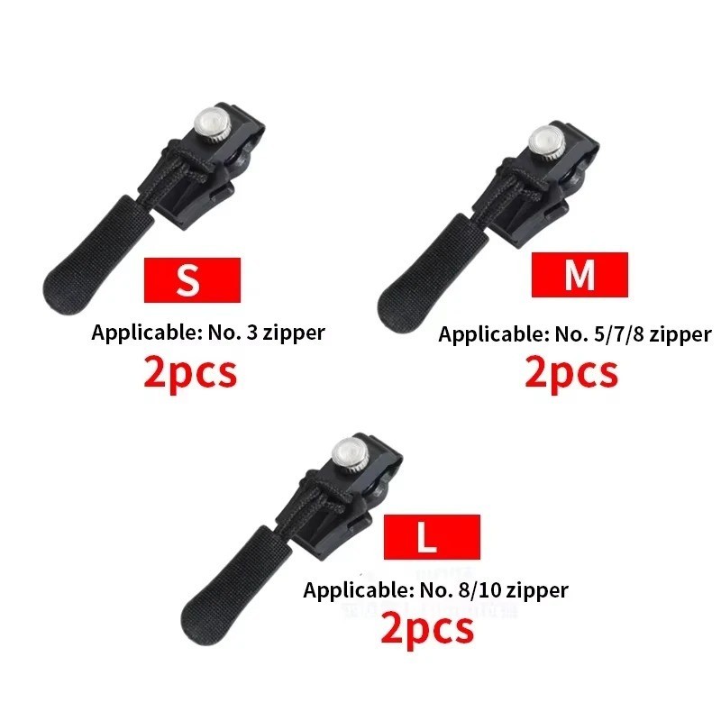 Universal Zipper Repair Kit Replacement Sliders for Bags & Luggage 3-6 PCS USA