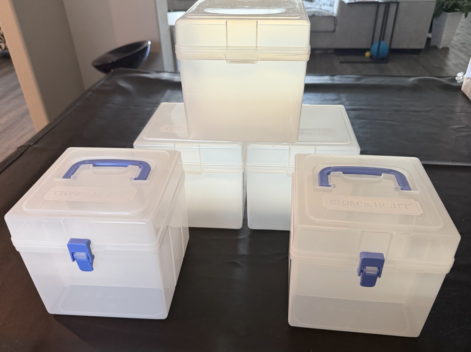 Close To My Heart CTMH My Acrylix Clear Craft Storage Box Case Organizer 7×7