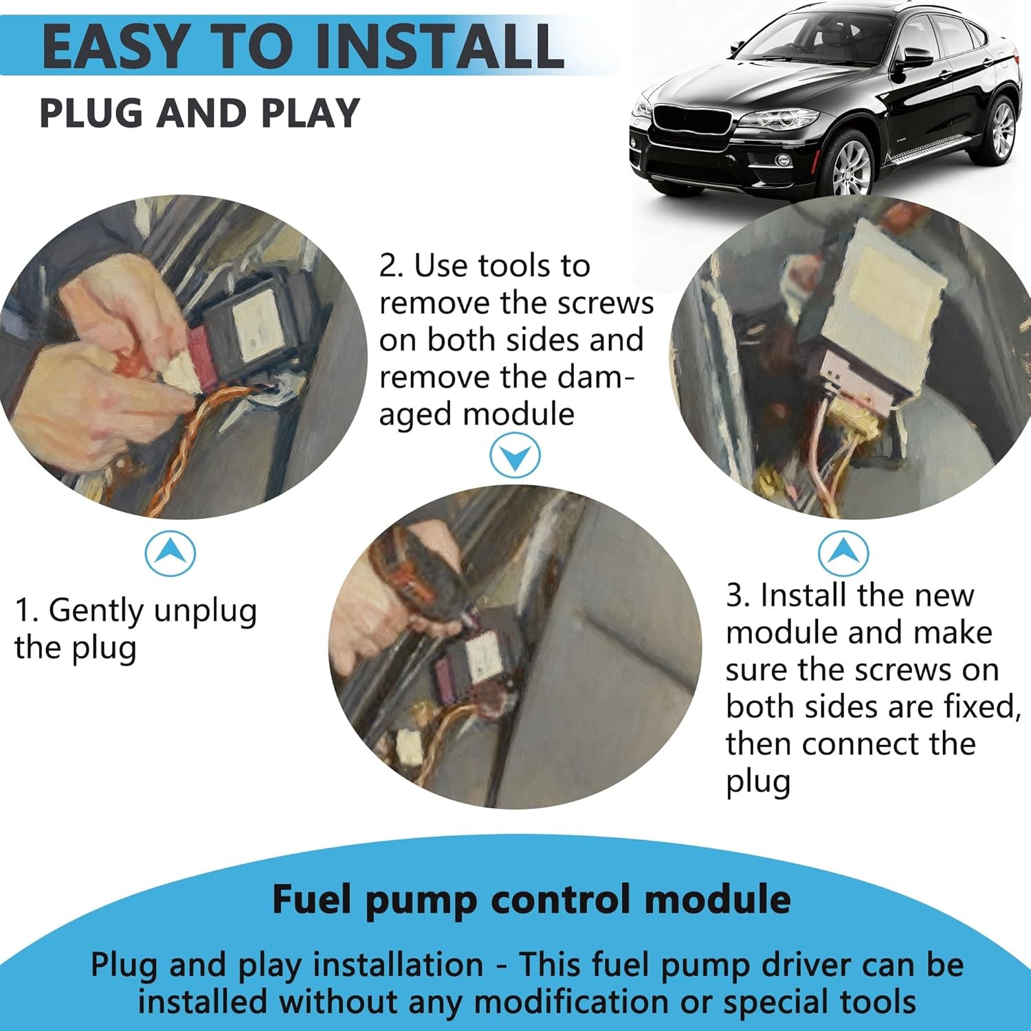 16147276073 Fuel Pump Control Module Unit Oil Control Computer Module fit for BM