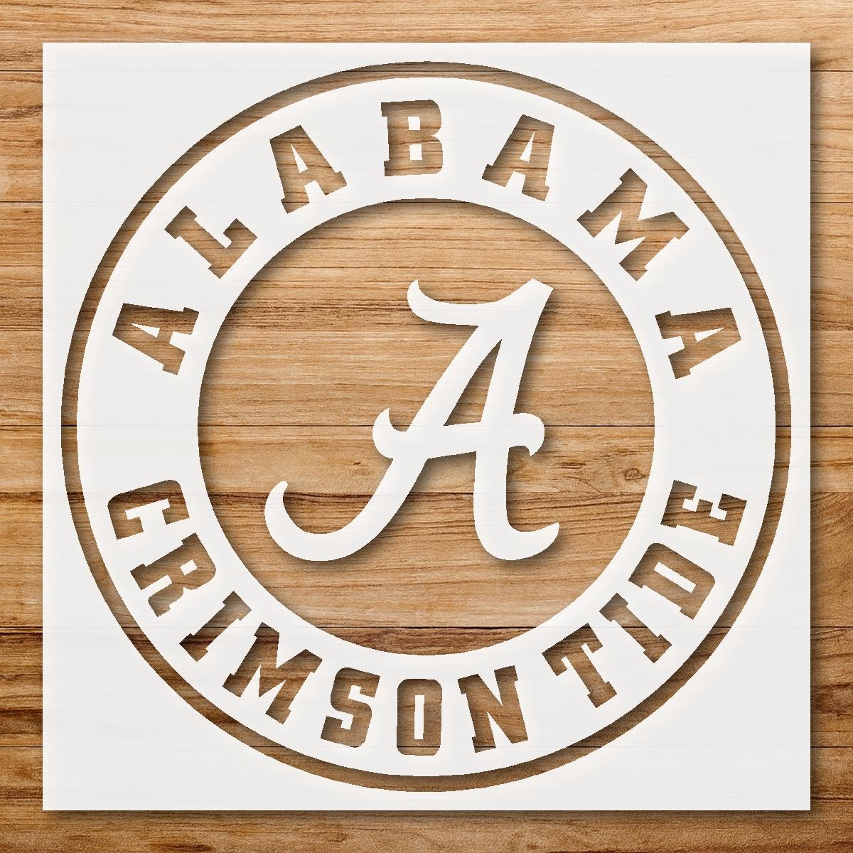 Alabama Crimson Tide Home Decor Stencil for Sports Enthusiasts – StencilAir