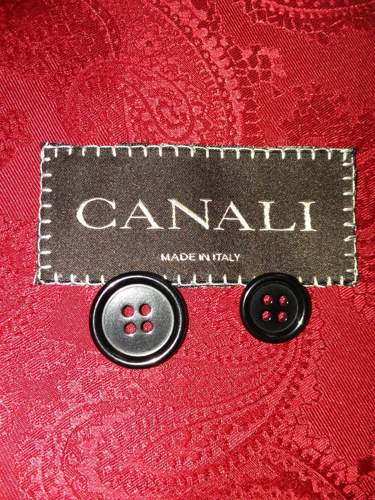 CANALI ITALY BLACK SOLID FULL REPLACEMENT SPORTS COAT BLAZER BUTTON SET