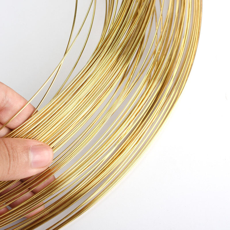 Solid Pure Brass/Red Copper Round Wire Soft Uncoated Wire Diameter 0.2mm~5mm