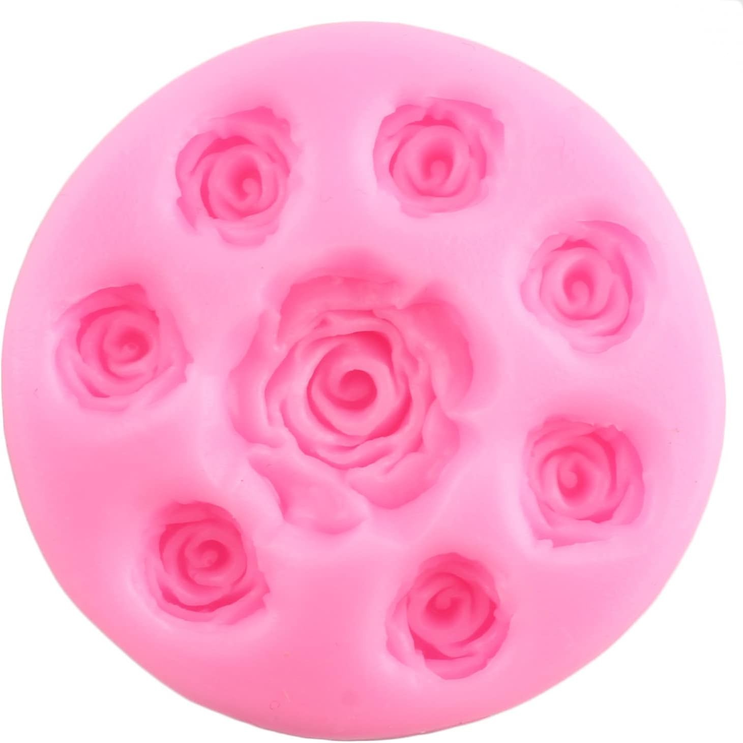 Rose Flower Silicone Molds Set of 4 – Perfect for Exquisite Cake Decorations