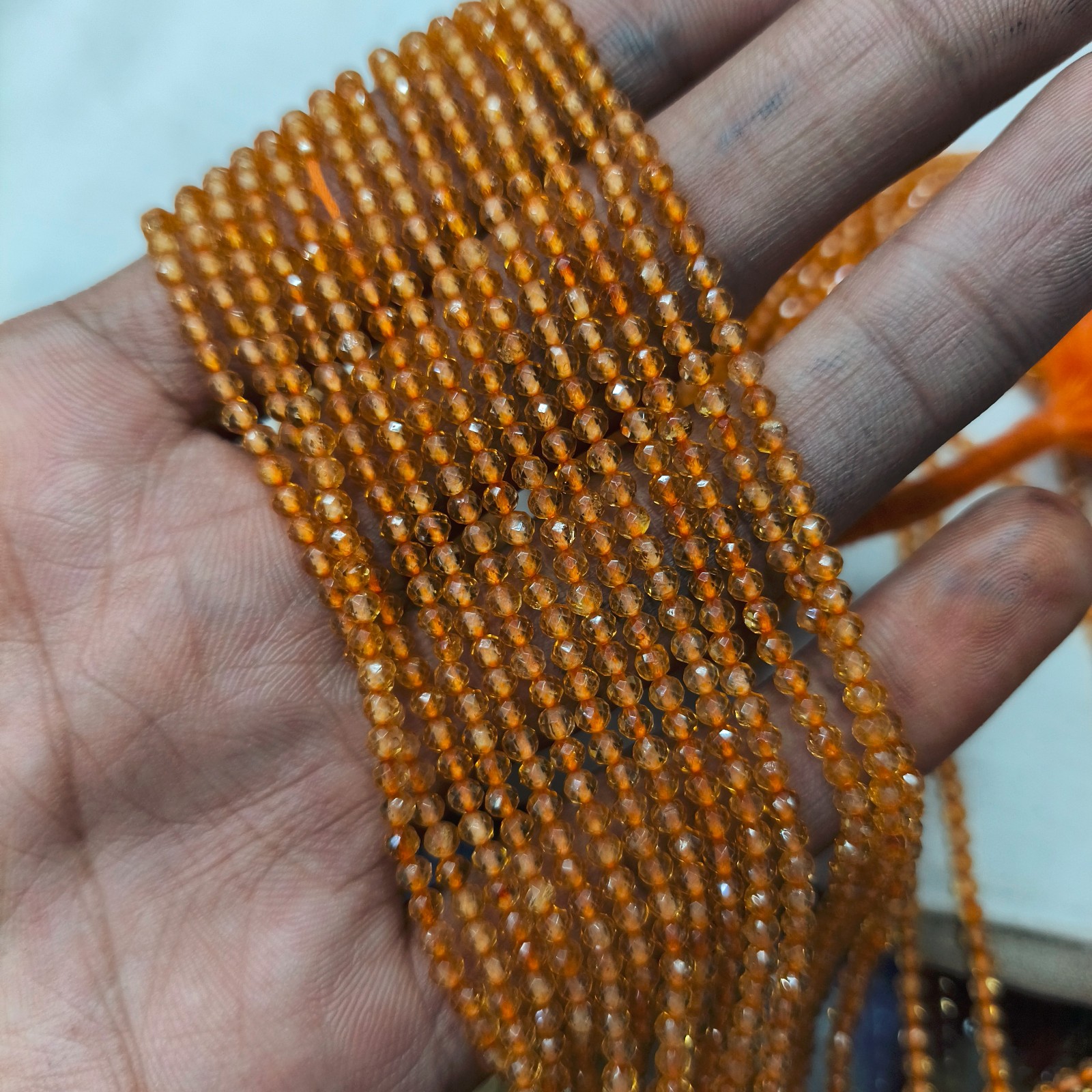 Topaz Faceted Flat Tire Shape Gemstone Beads,17″ Fine Shaded Brown Topaz Wheel