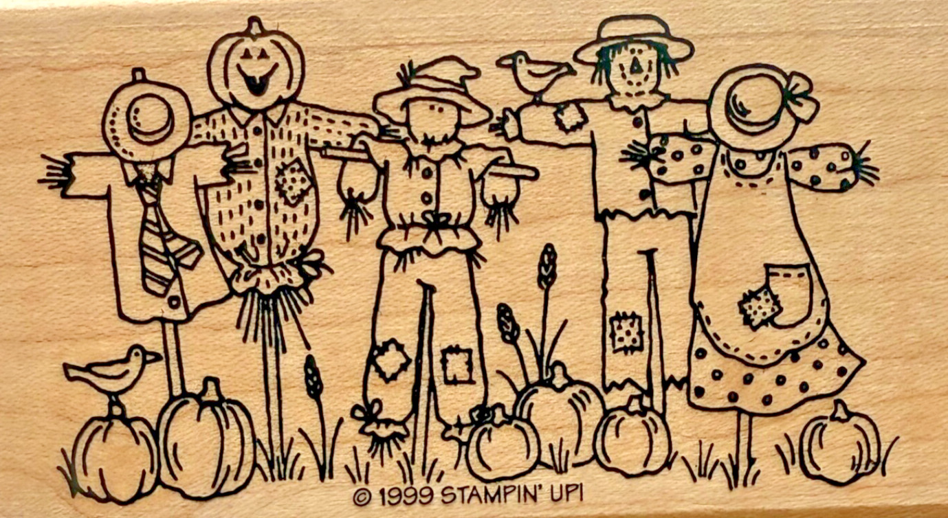 Stampin Up SCARECROWS Stamp Single Stamps ONLY 3.75×2 inches Pumpkin Patch Fall