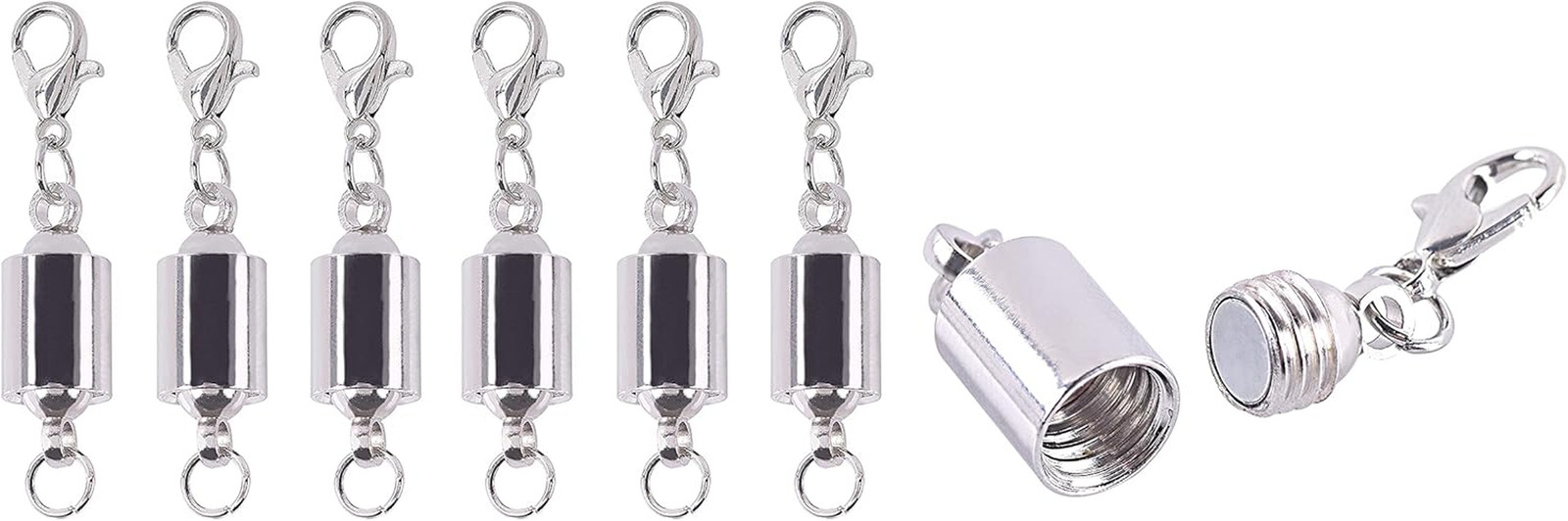 10 Sets Screw-In Magnetic Converter Clasps for Jewelry Making Necklace Bracelet