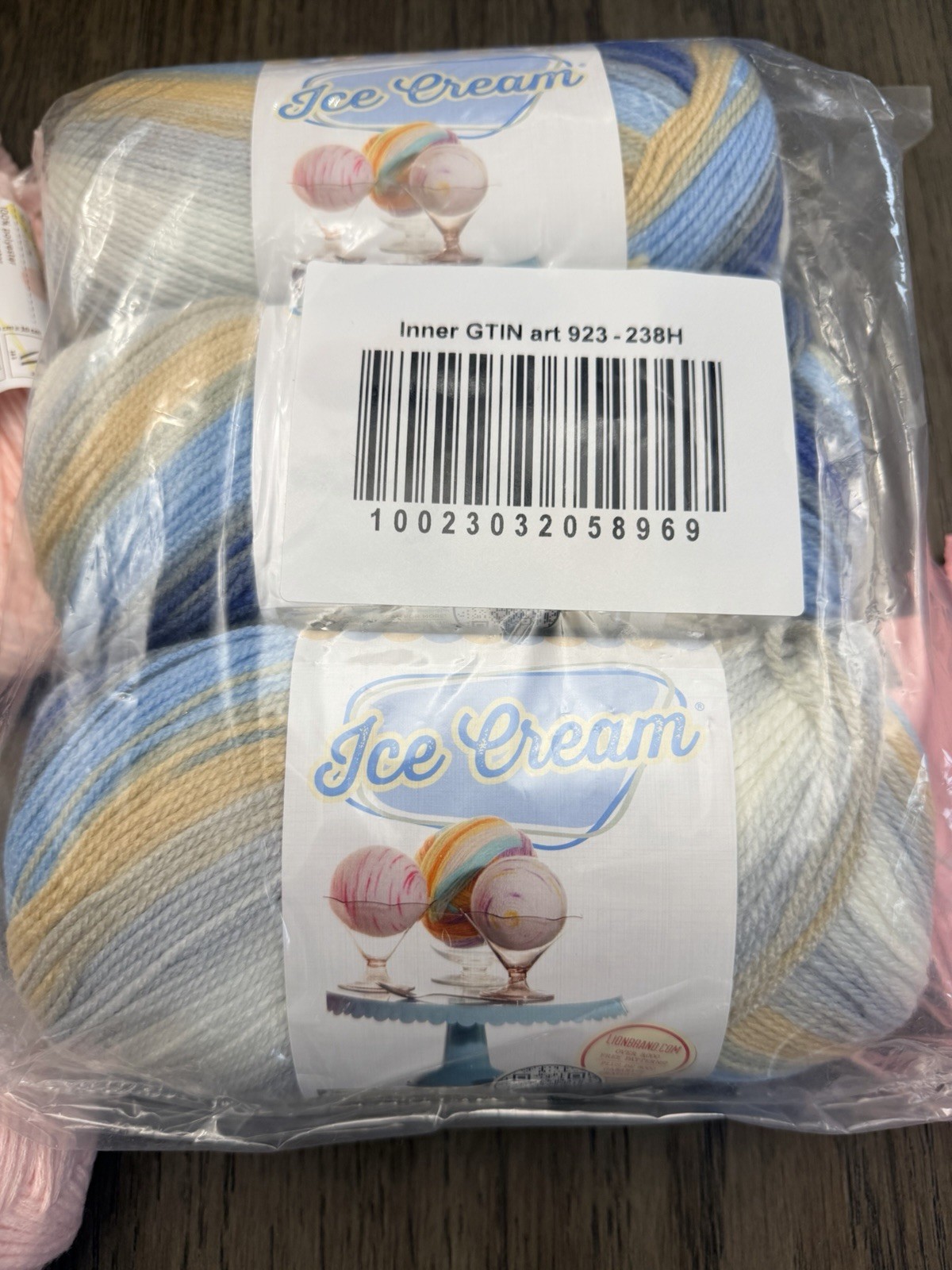 Lot of 6 baby yarns- Lionbrand and yarn bee