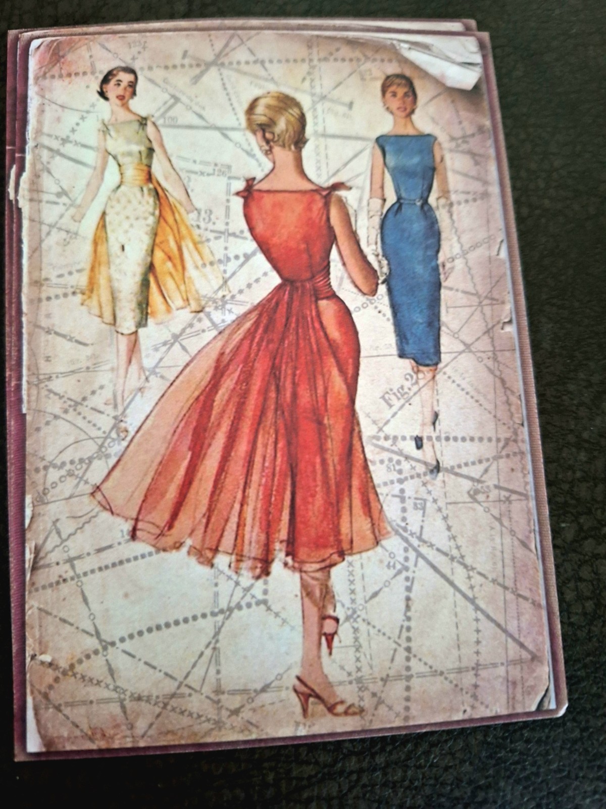 Romantic Dreams Retro Ladies Pack B Fashions 5X4 In Sheets 24 Pages & 48 Sticker