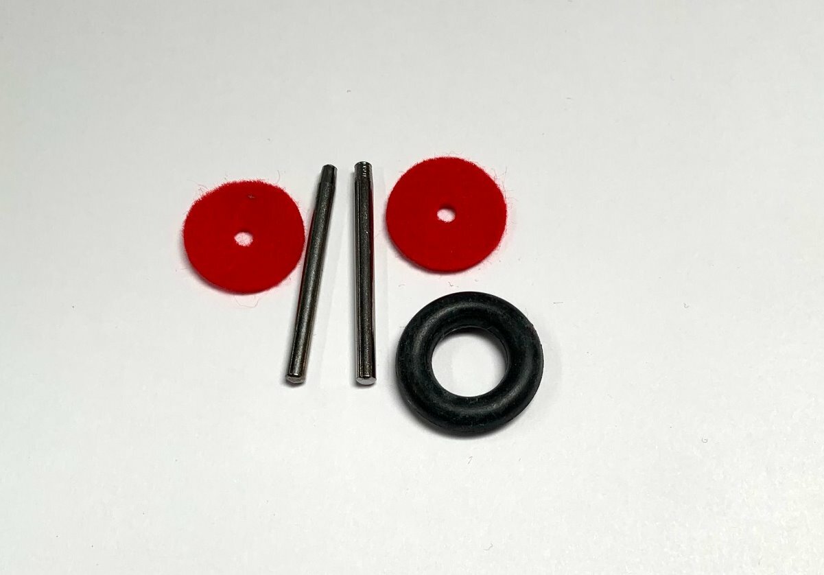 Metal Spool Pin Kit, Bobbin Tire, Red Felt Singer 15,15-90, 27,28,66,99,206,306W