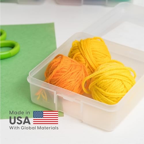 Clear Storage Cases – 18-Pack – Made in USA – Plastic Bead – Small