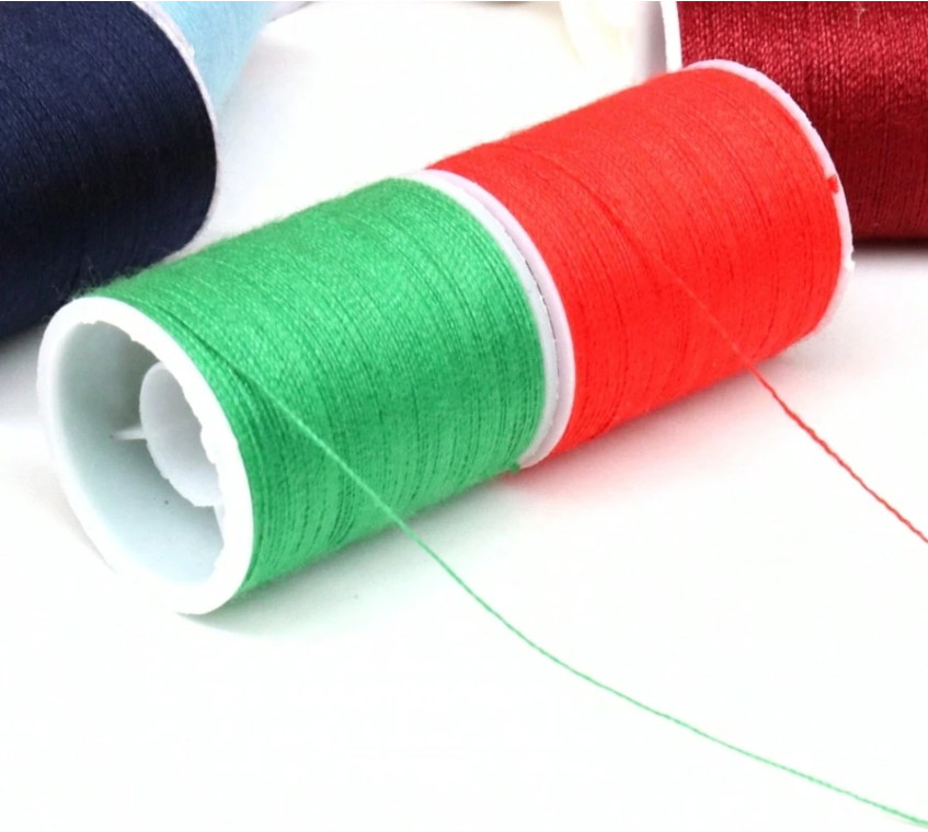 15X Assorted Color Polyester Strong Sewing Thread Spool Set For Sewing Stitching