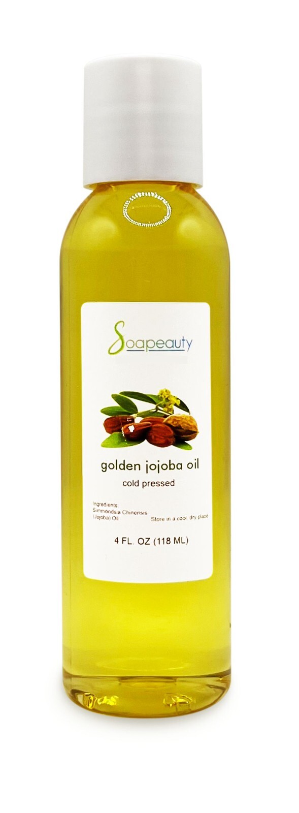 JOJOBA OIL 100% PURE RAW UNREFINED GOLDEN NATURAL COLD PRESSED 4 OZ