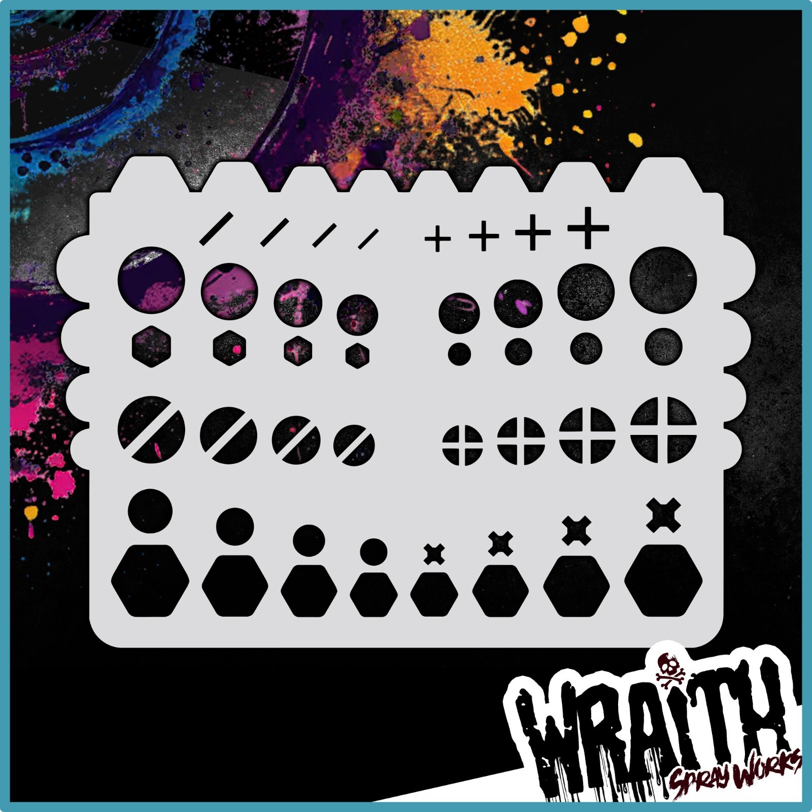 Hardware Filler – Reusable Airbrush Stencil Template