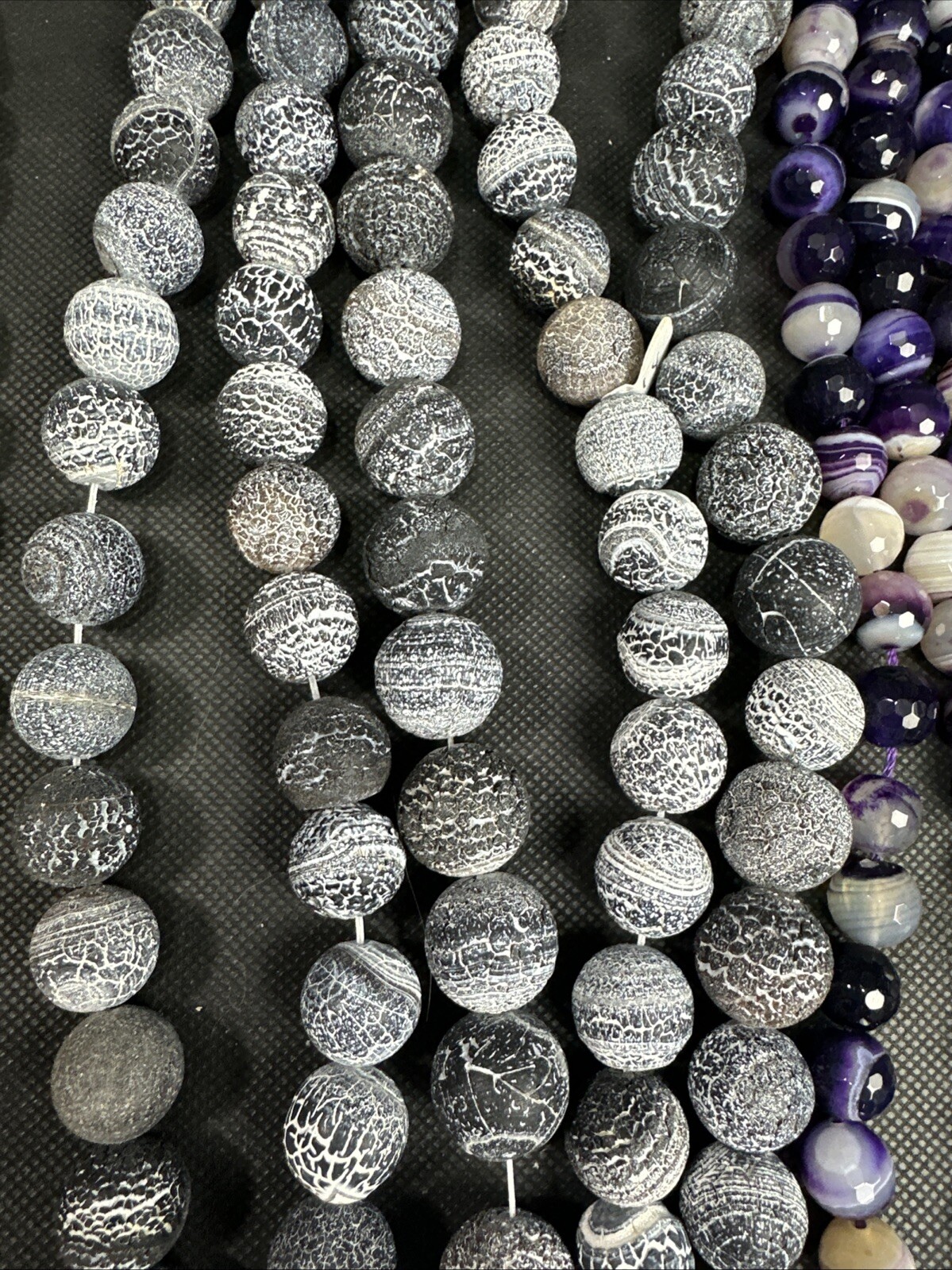Lot of Fine Jewelry Strands Of Beads,Spacers, Pearls, Pyrite, Fire Agate & Other