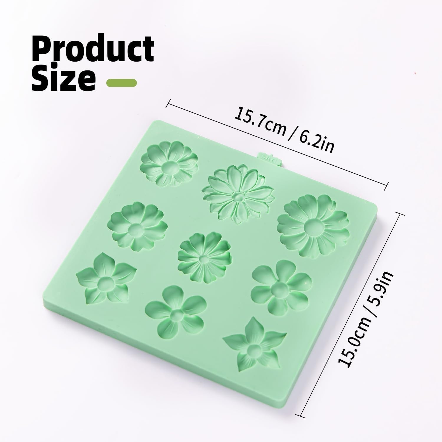 Temperature-Resistant Flower Silicone Molds – Perfect for Creative Cakes & Gifts