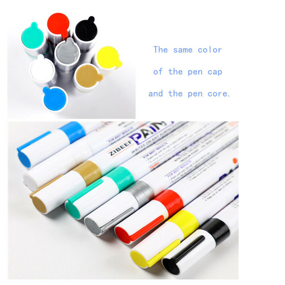 1-12 Waterproof Permanent Paint Marker Pen for Car Tyre Tire Tread Rubber Metal
