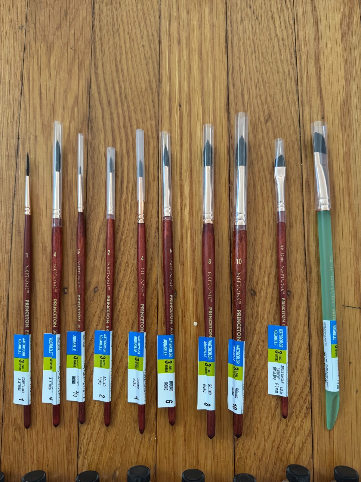 NEW Daniel Smith Extra Fine Watercolor 9-Tube Set + Princeton Neptune Brush Lot