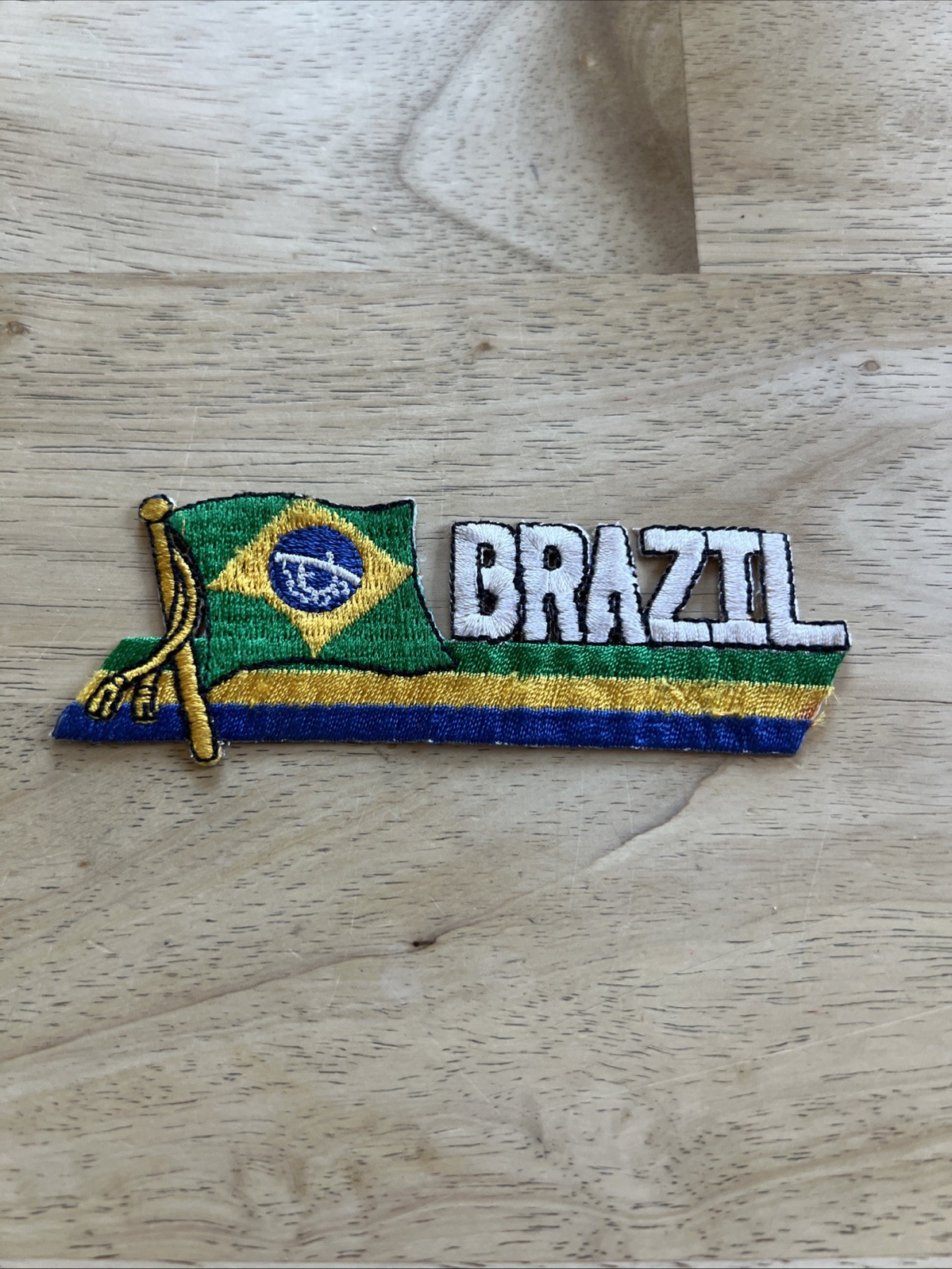 Brazil Brasil Brasileiro Brazilian National Country Flag Banner Bandeira Patch