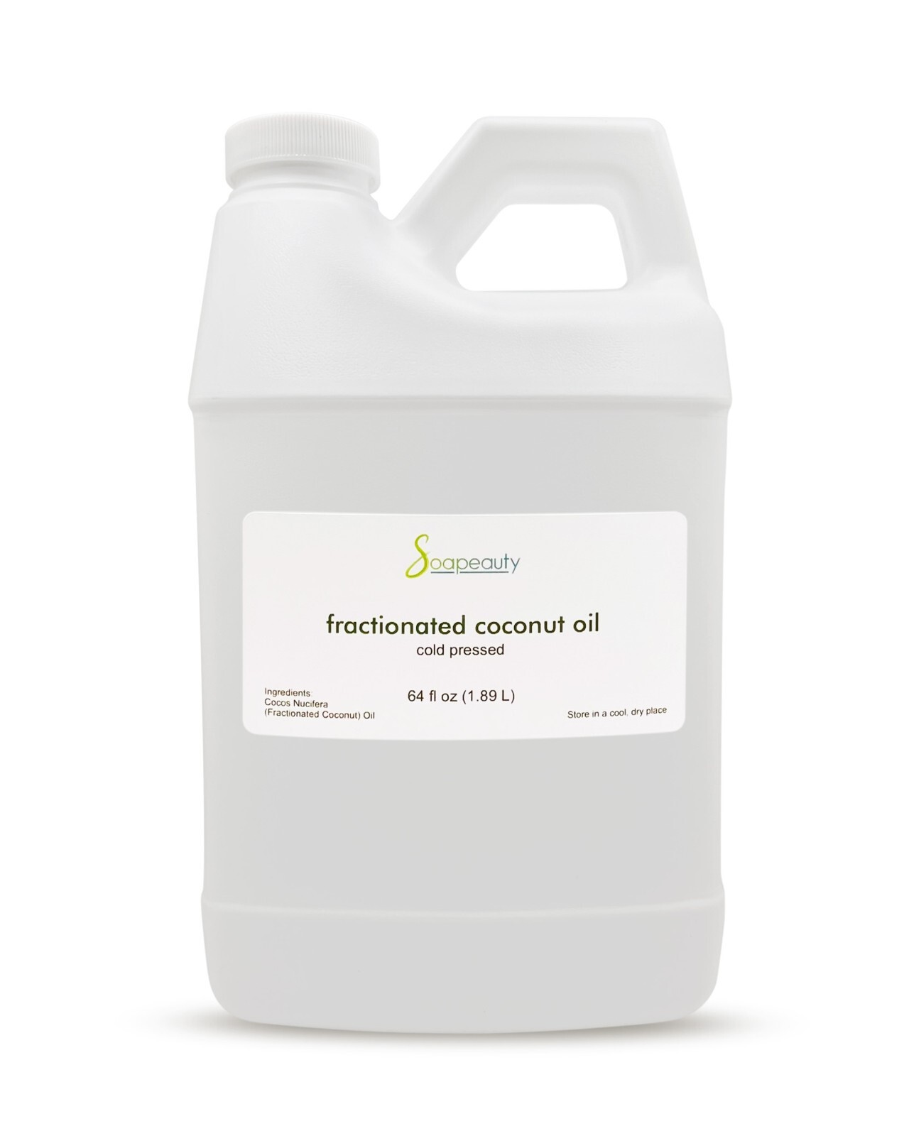 FRACTIONATED COCONUT OIL COLD PRESSED NATURAL 100% PURE PREMIUM 64 OZ