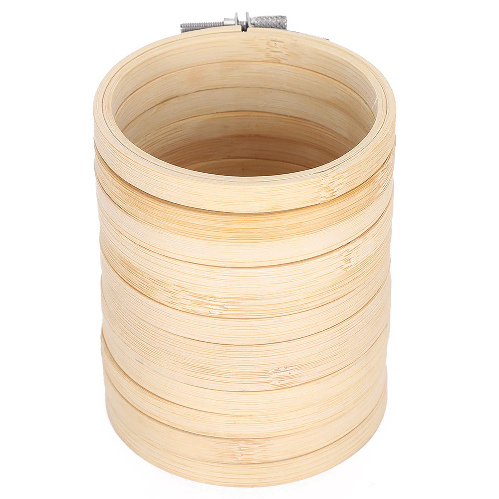 12pcs Bamboo Embroidery Hoops Adjustable Circle Rings For Sewing Craft Use