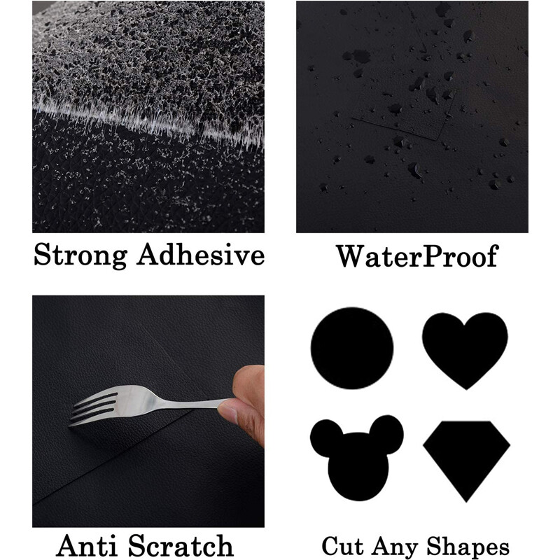 Self-Adhesive Patch Leather Repair Tape for Car Seats Couch Furniture Upholstery