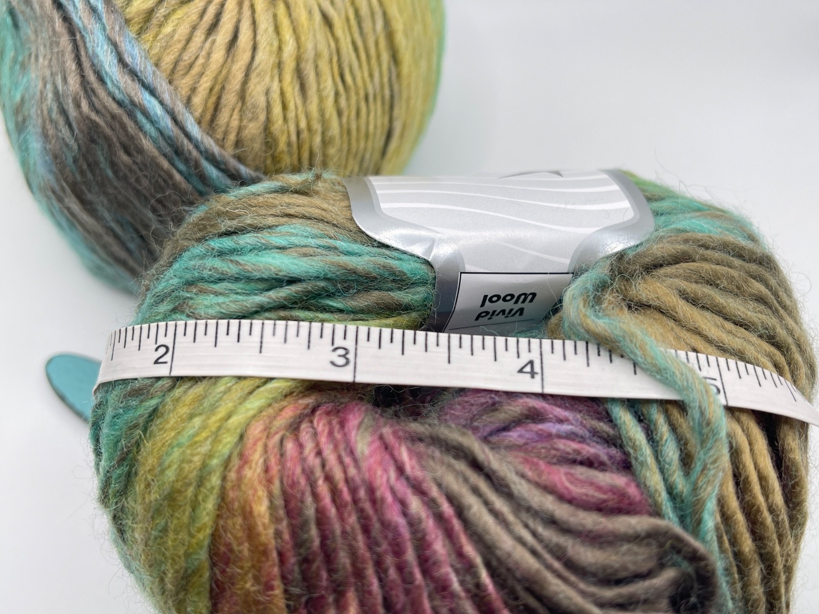 LOT of 2 Blue Green Rose Brown Gold + Vivid Wool 34606 Ice Yarns Wool, Acrylic